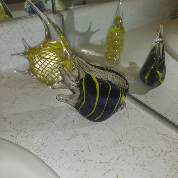 🐟Art Glass AngelFish Set🐟 - Picture 7 of 10